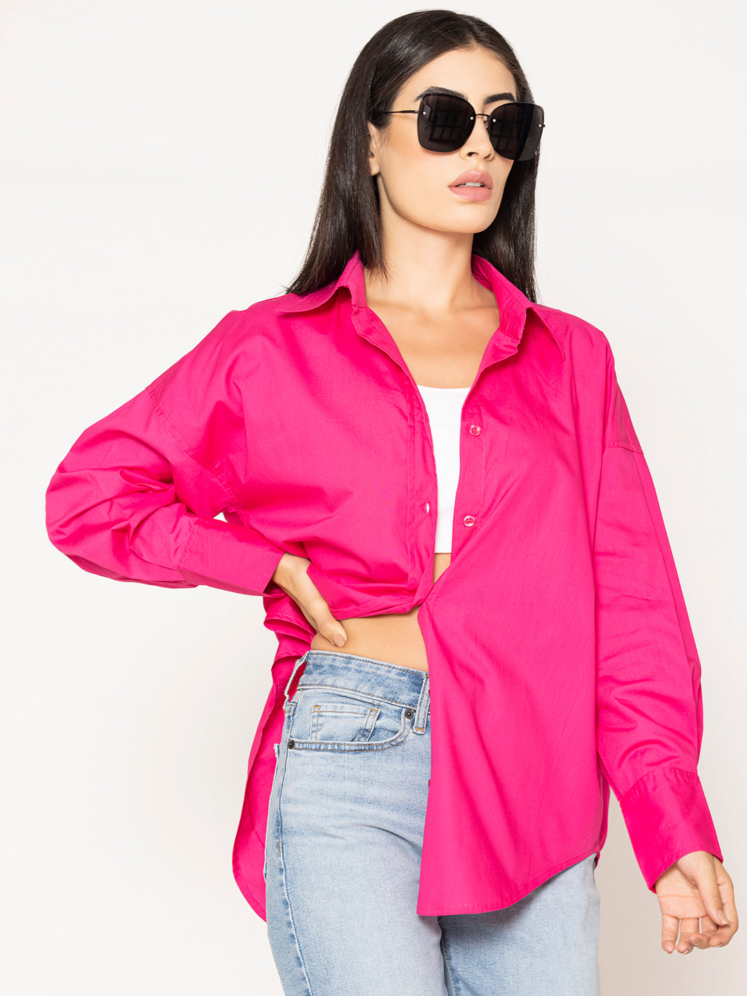 The Oversized Hot Pink Shirt: A Bold and Stylish Statement Piece