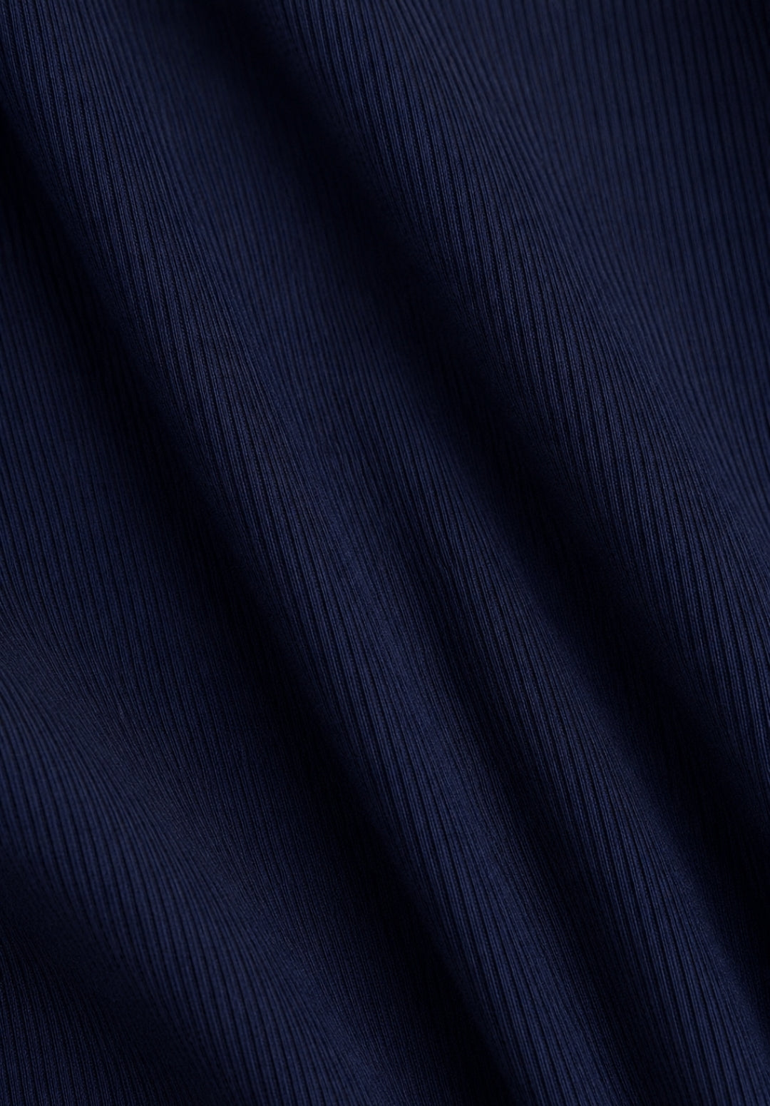 Navy Ribbed Top