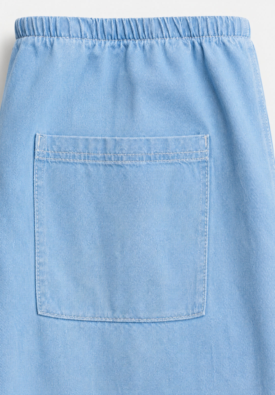 Light Blue Denim Drawstring Trousers