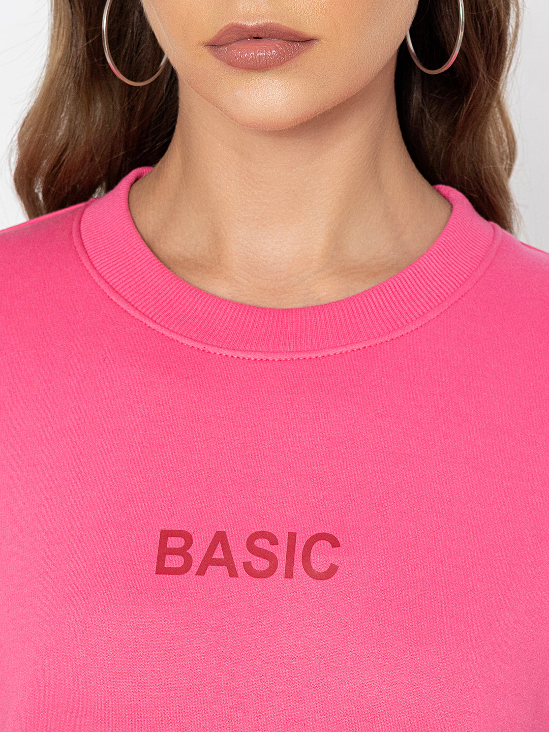 Pink jogger drawstring waist - detail