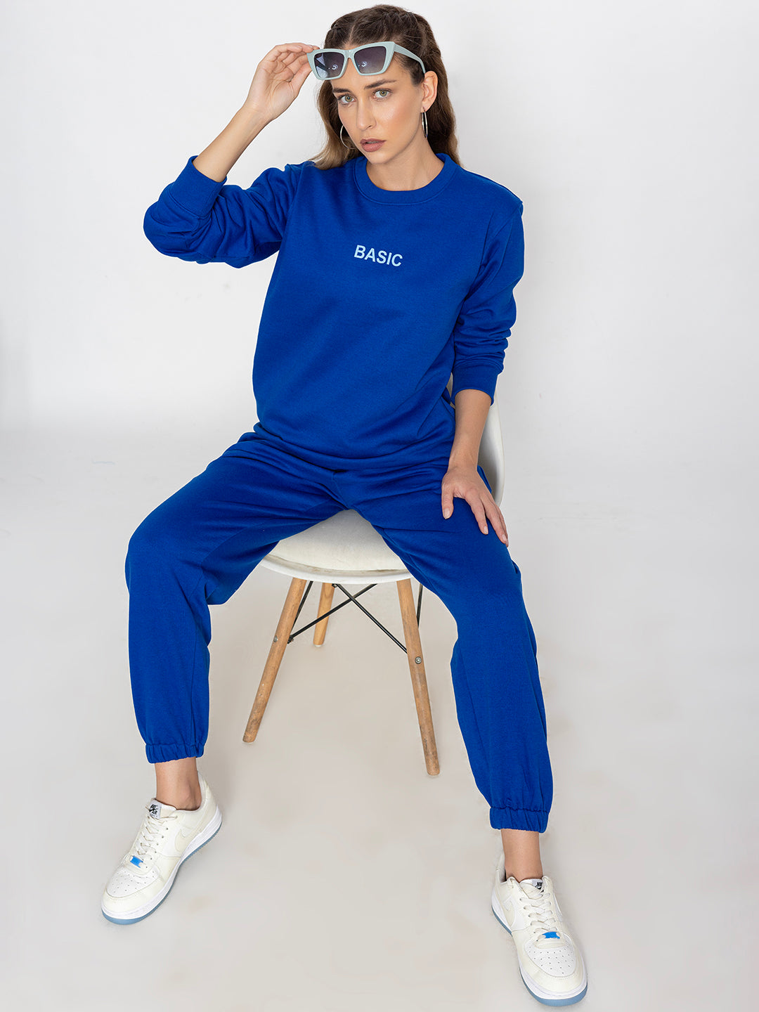Blue jogger co-ord - tapered ankle detail