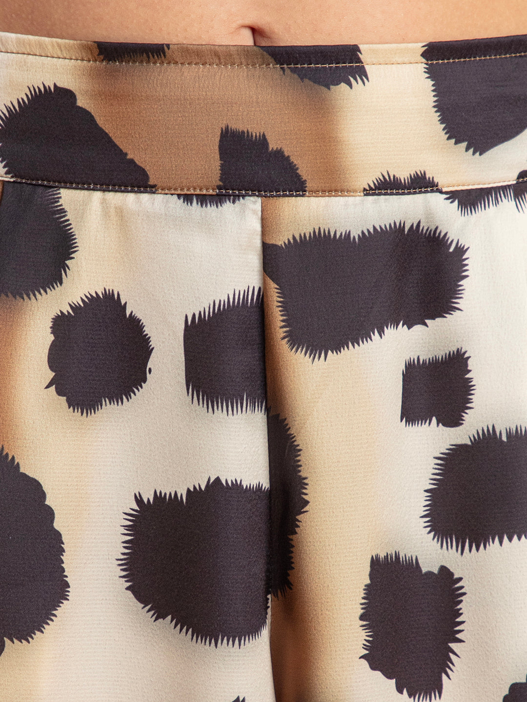 Animal print satin co-ord set full outfit shot