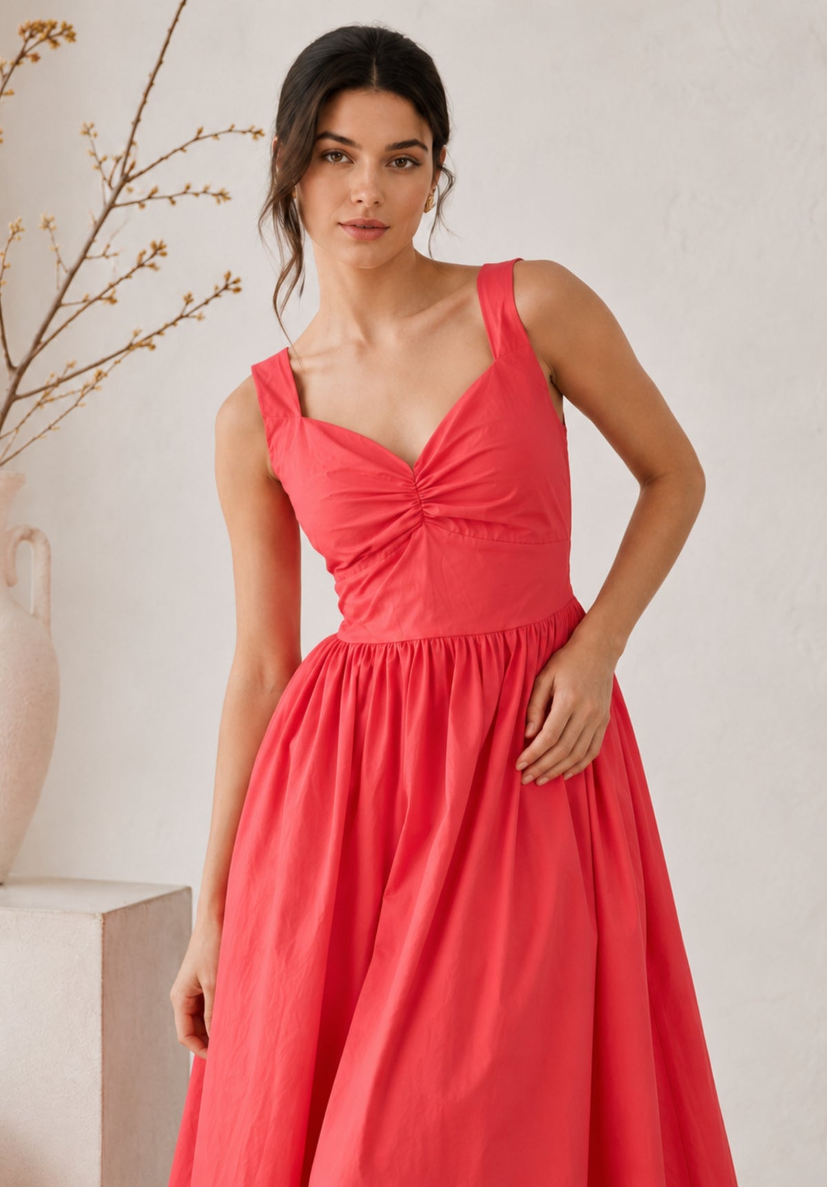 Fit and Flare Midi Dress view 2