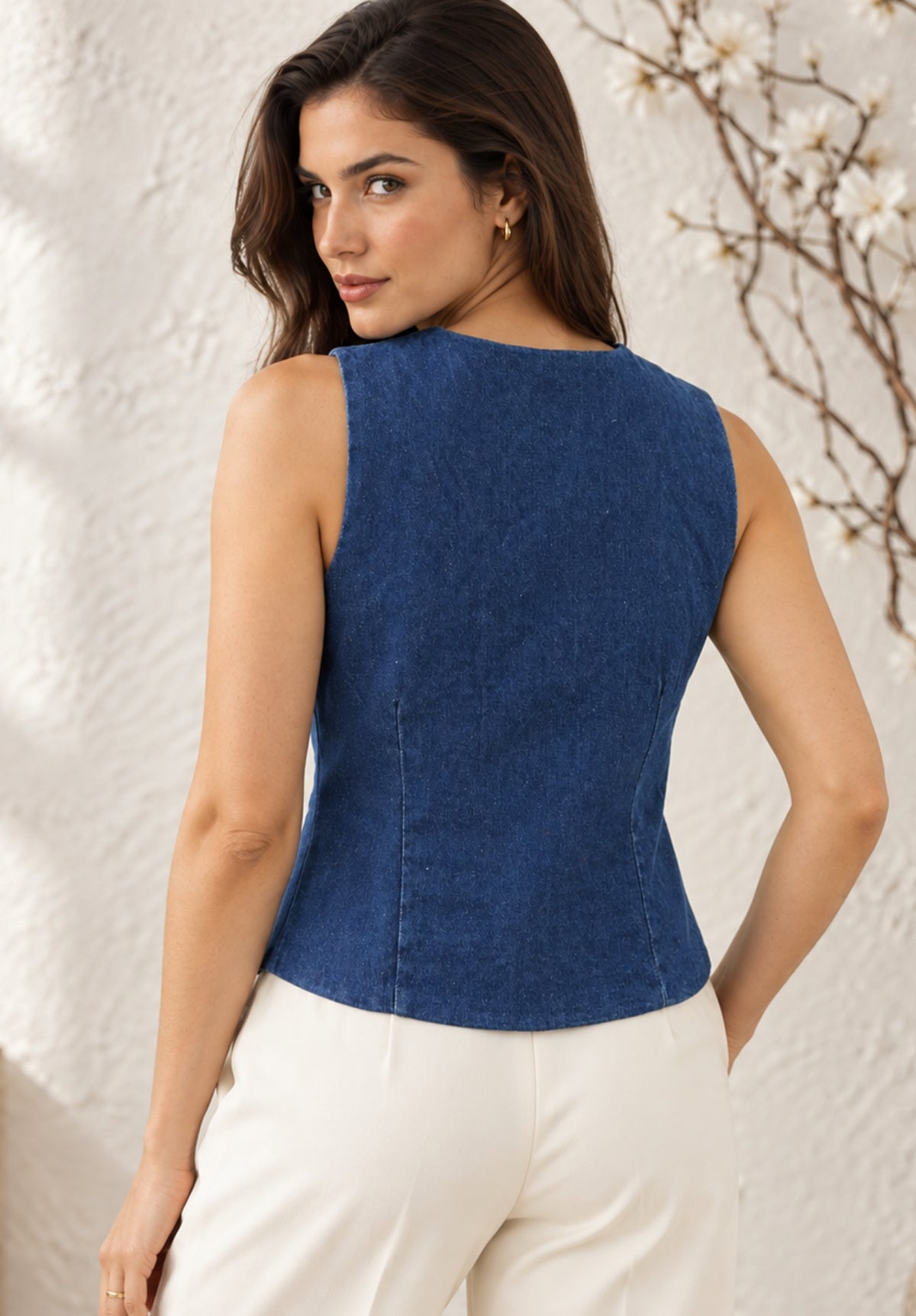 Cotton Denim Waist Cotton back