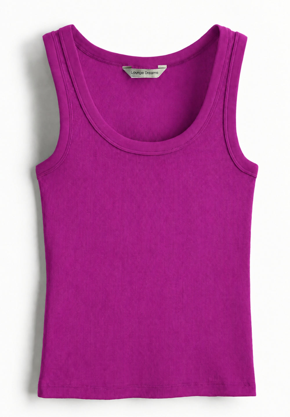Purple Pure Cotton Tank Top front