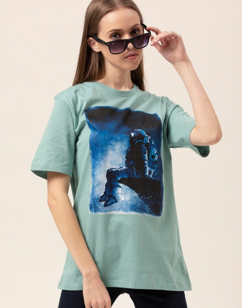 Side view of Astronaut oversized t-shirt