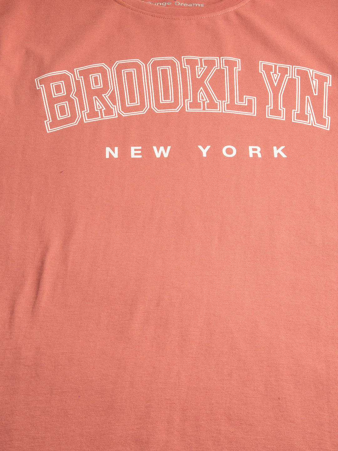 Back view of Brooklyn oversized t-shirt