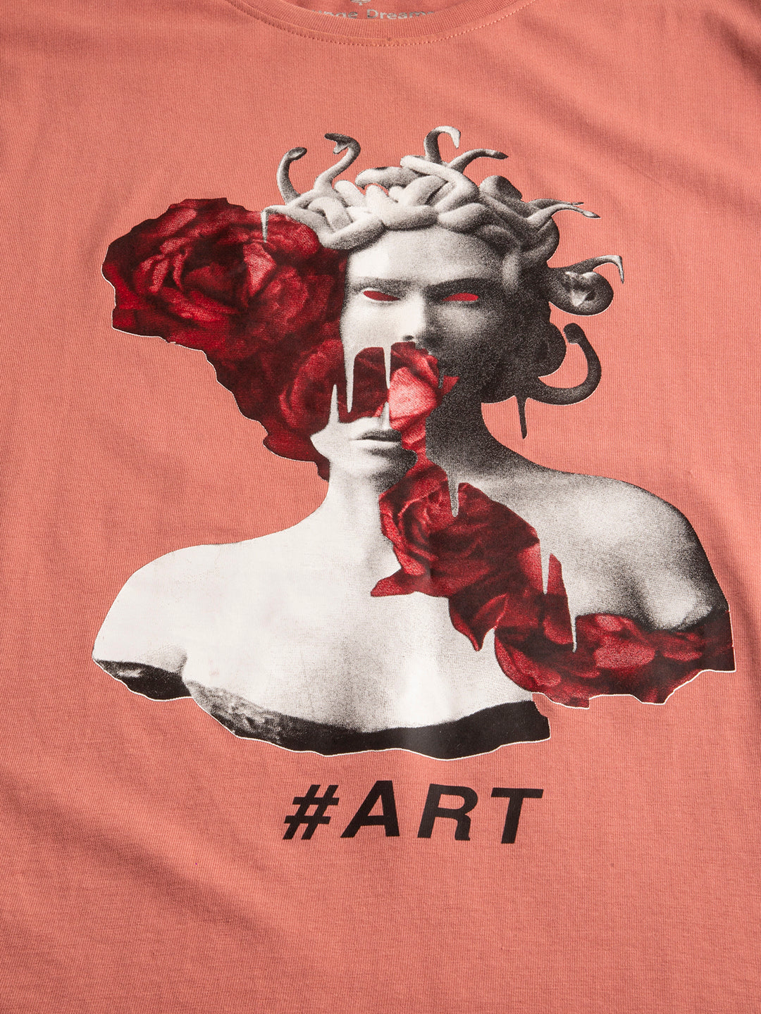 Back view of Art Sculpture oversized t-shirt