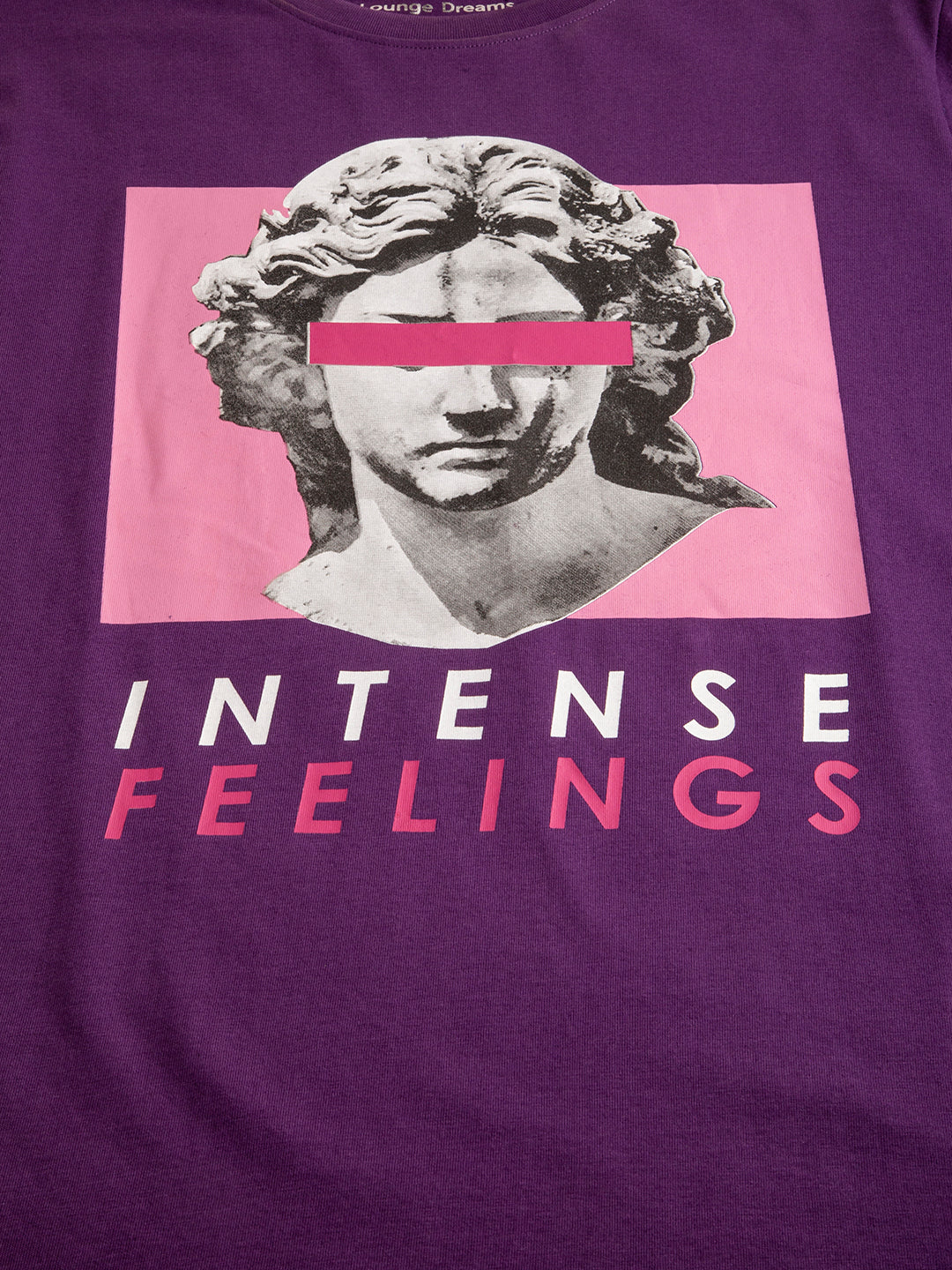 Close-up of Intense Feeling graphic print