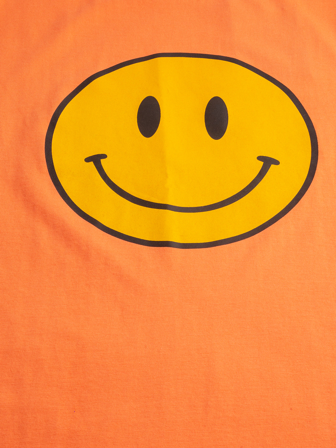 Back view of Smiley oversized t-shirt