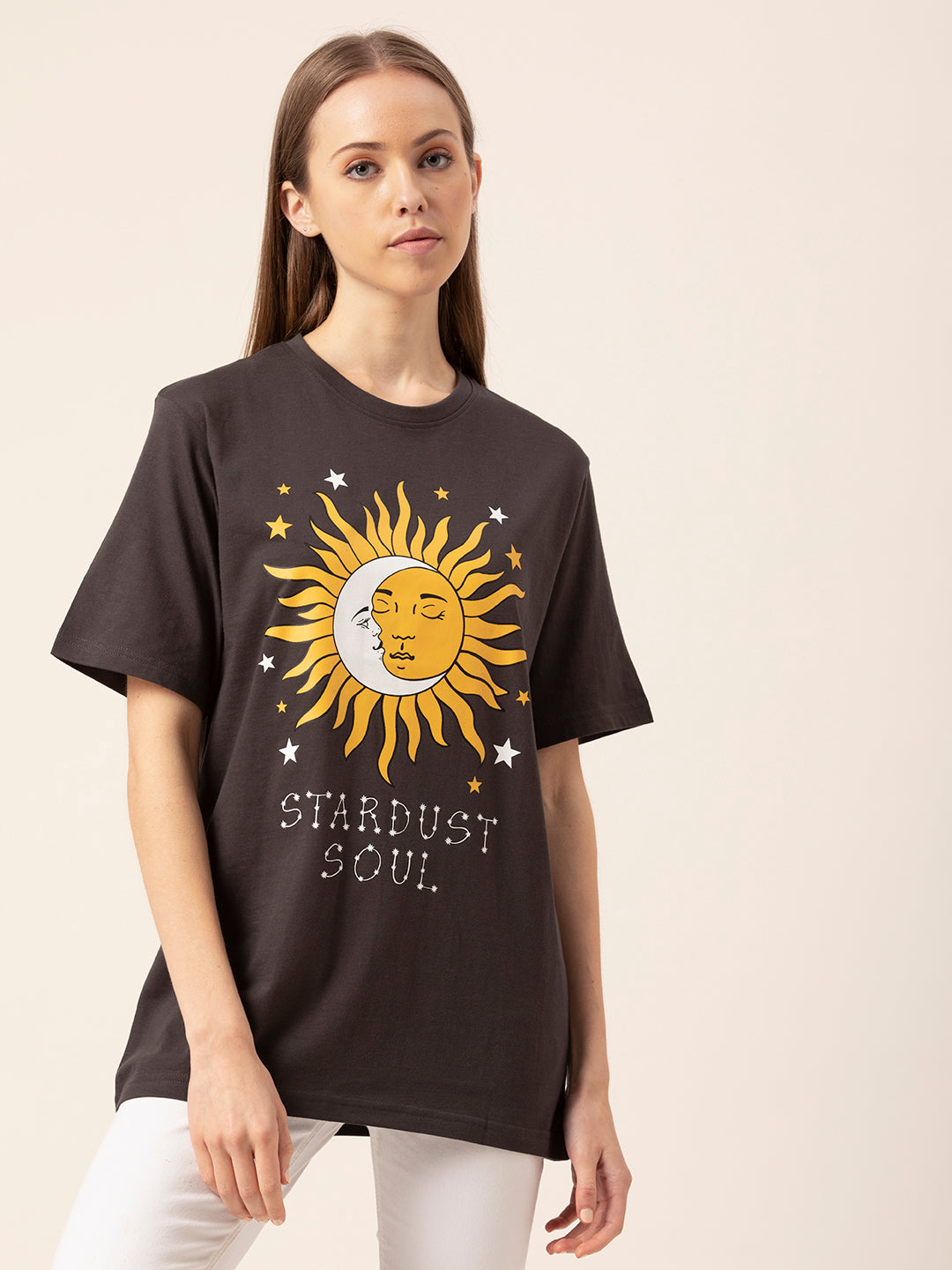 Star Dust graphic tee oversized fit lifestyle shot