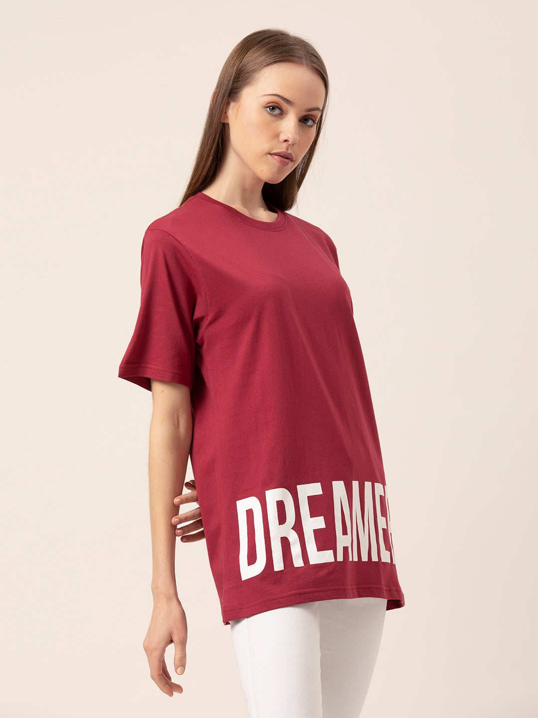 Back view of Dreamer oversized t-shirt