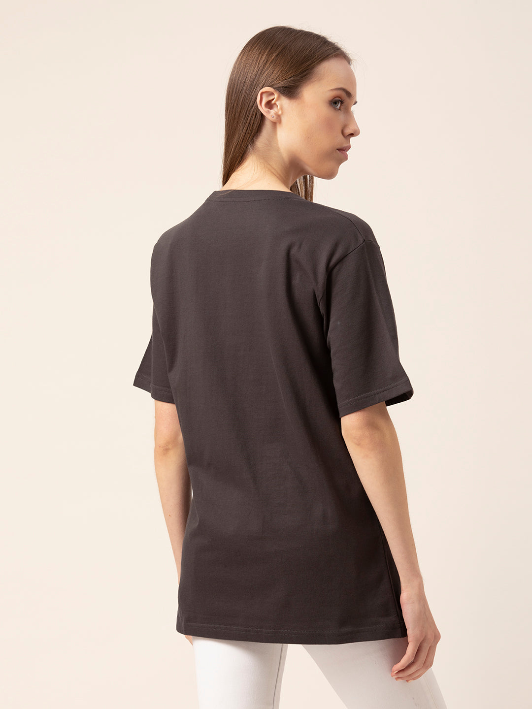 Dragon Print oversized t-shirt drop shoulder side view