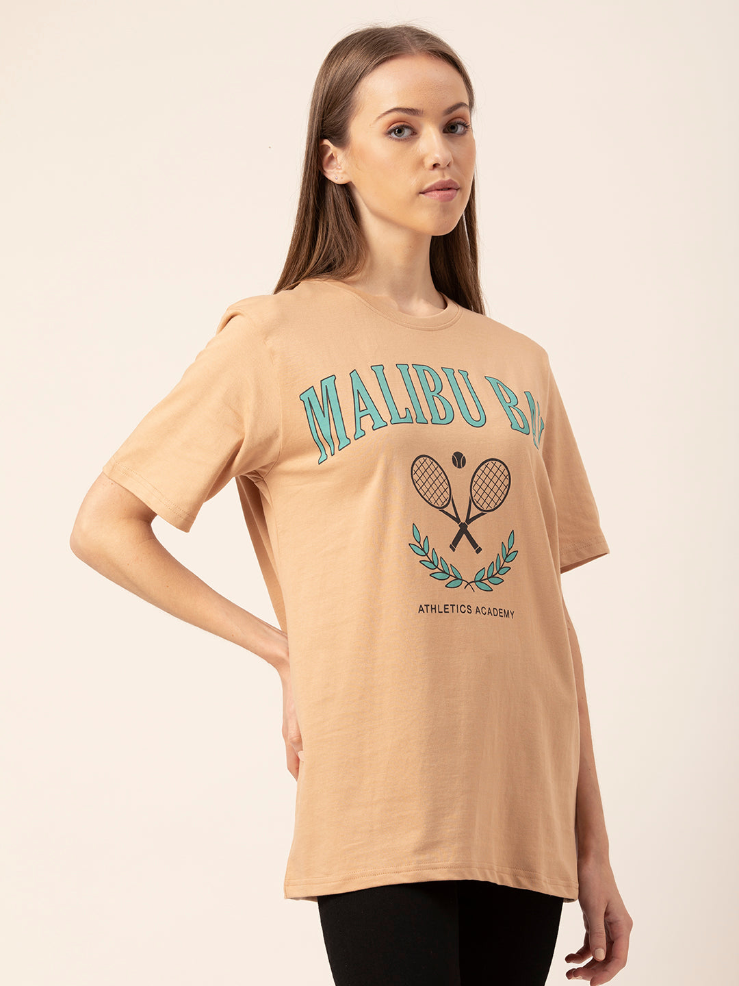 Malibu Bay oversized t-shirt cotton fabric texture